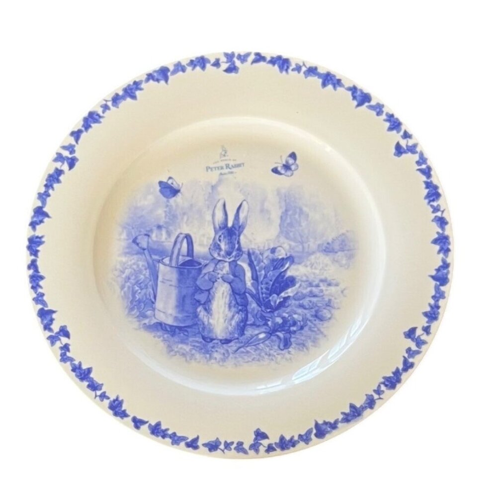 Zrike Beatrix Potter Peter Rabbit Dinner Plate 10.5 Easter Floral Cottagecore